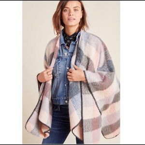 {anthropologie} ashlyn plaid kimono